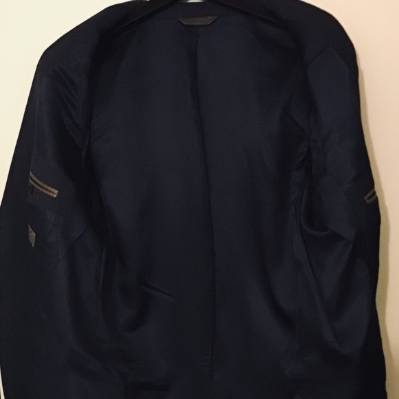 “PRONTO UOMO” Men’s Signature Navy Jacket/ITALY - Picture 5 of 7